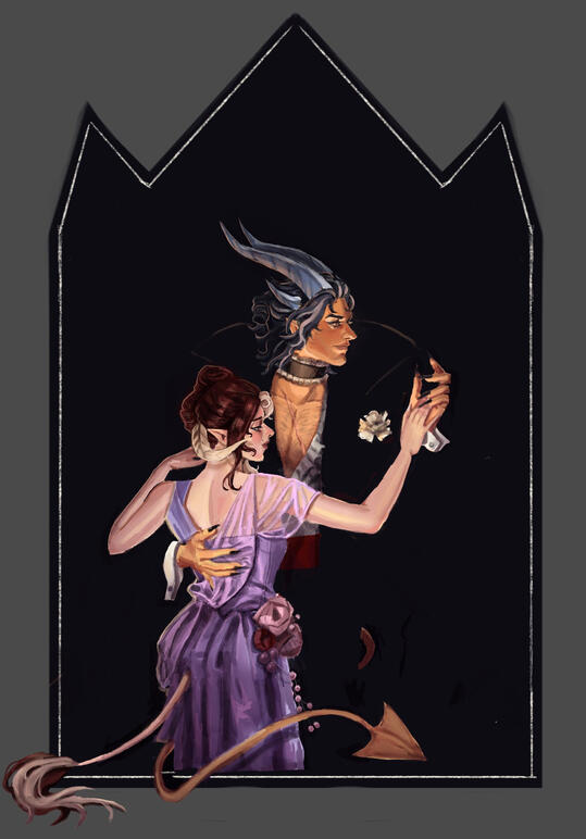 Based on Man and Woman Dancing by JC Leyendecker
